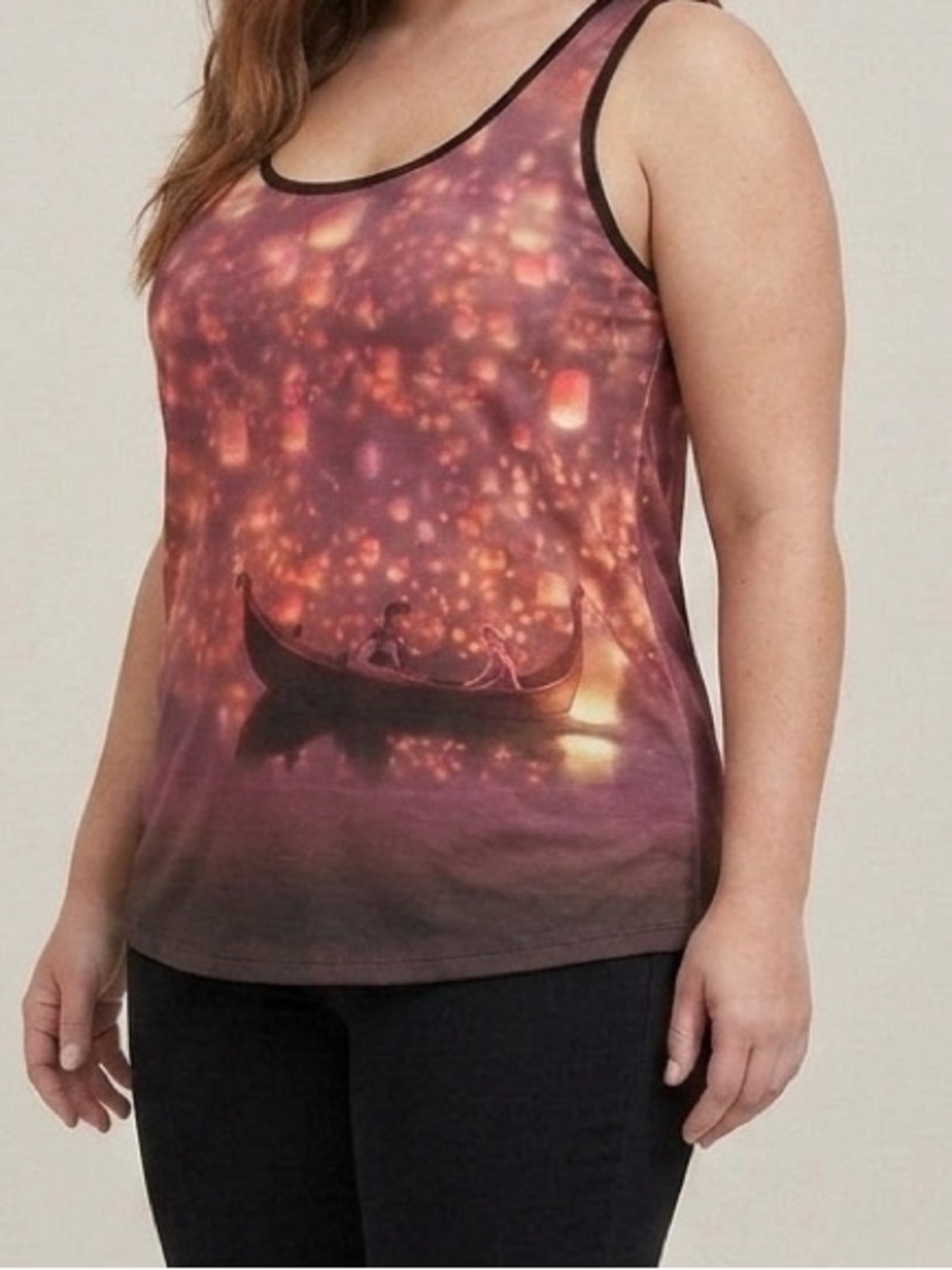 Torrid Disney Tangled Movie Flynn Rapunzel Princess Lantern Tank Top